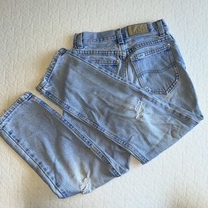 Vintage distressed kids Lee jeans